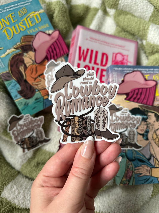 Cowboy Romance Sticker