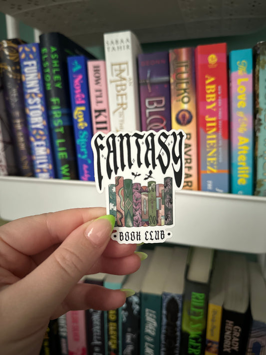 Fantasy Book Club Sticker